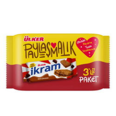 Ülker İkram Kremalı Bisküvi Kakaolu 3'lü 252 Gr